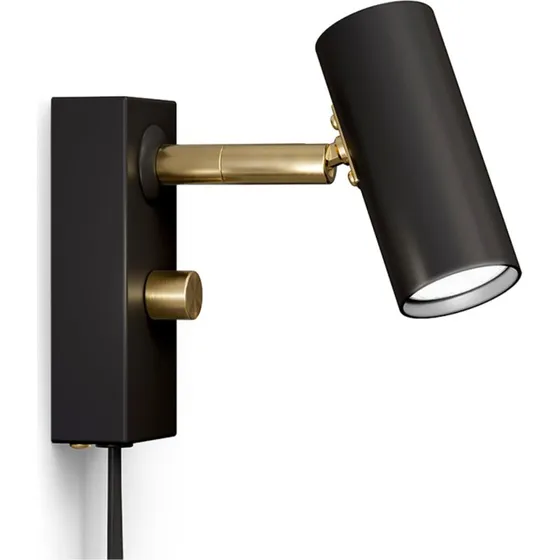 Belid Cato Wandlamp Matzwart/Messing
