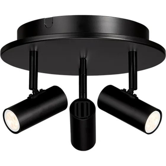 Belid Cato Triospot Plafondlamp Mat Zwart
