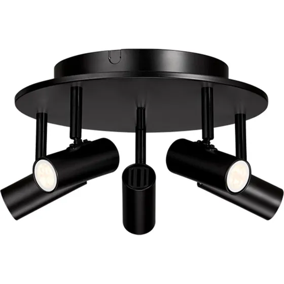 Belid Cato 5-spot Plafondlamp - Mat Zwart