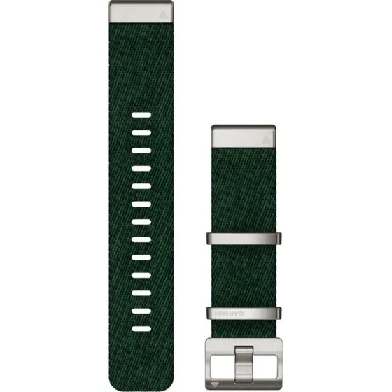 Garmin QuickFit 22 Horlogebandje - Groen Jacquard Nylon