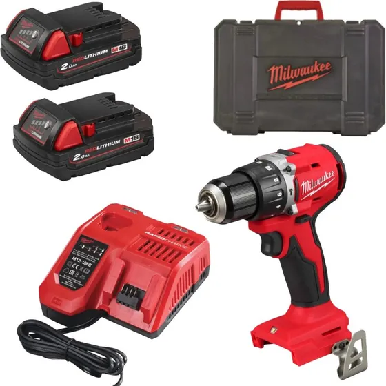 Milwaukee M18 BLPDRC-202C Slagboormachine 60 Nm