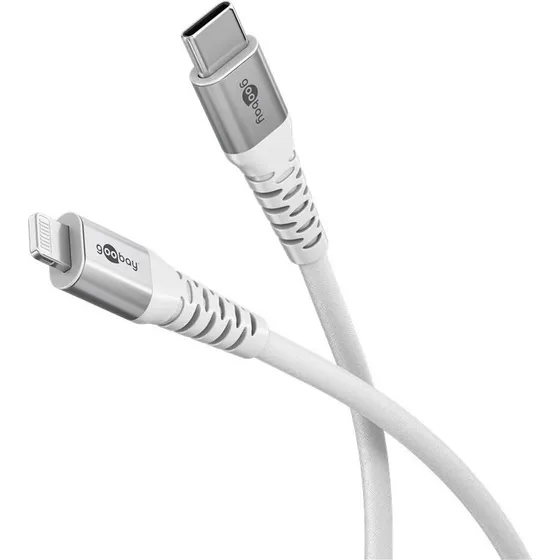 Anker Lightning USB-C Supersoft 3 m kabel met metalen stekkers