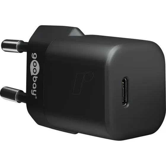 Goobay Lightning/USB-C PD 30 W oplaadset (zwart)