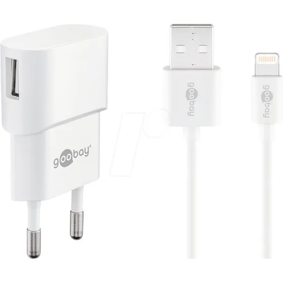 Goobay Apple Lightning oplaadset 1A wit