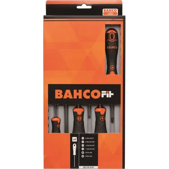 Bahco Schroevendraaierset Gleuf & Pozidriv 6-delig