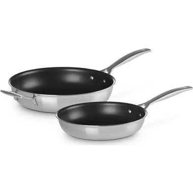 Le Creuset Pannenset 3-ply 24 cm & 28 cm RVS