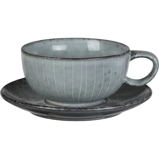 Broste Copenhagen Nordic Sea Kop met Schotel 250 ml zacht blauw