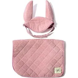 byASTRUP Zadeldekje & Mutsje Corduroy Roze