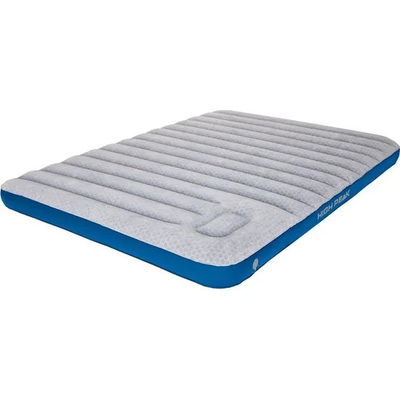 High Peak Cross Beam Double Extra Lang 2-persoons luchtbed light grey blue