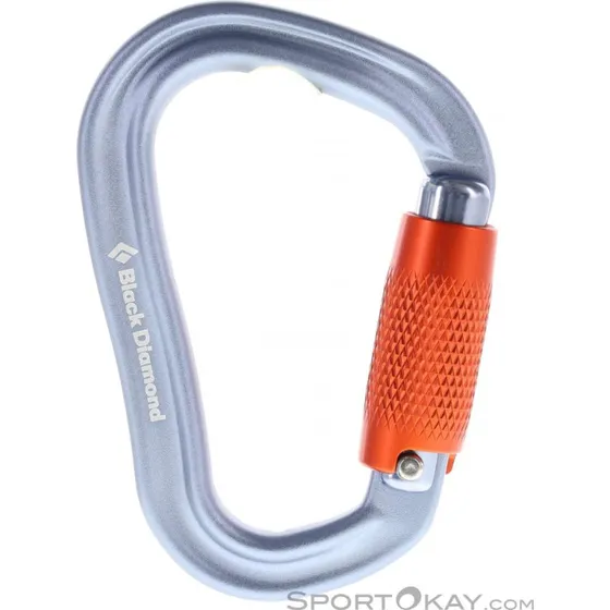 Black Diamond Vaporlock Twistlock Karabiner Grijs