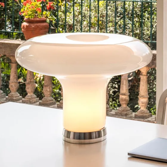 Artemide Lesbo Tafellamp - Transparant Glas - Ø52 cm