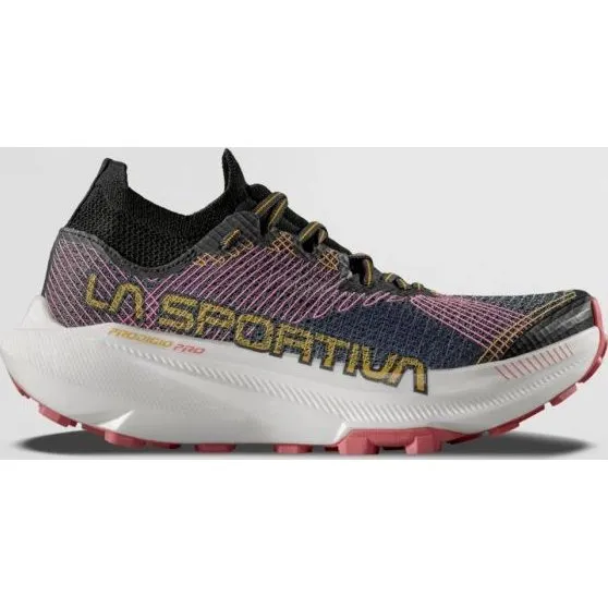 La Sportiva Prodigio Pro Dames Hardloopschoenen - Blauw/Roze/Geel - 38