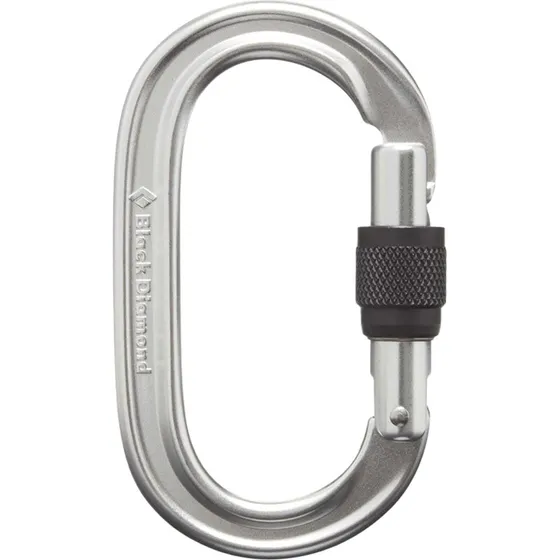 Black Diamond Oval KeyLock Screwgate Carabiner Polished 26