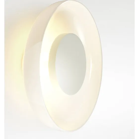 Marset Aura LED Wandlamp, Ø 25 cm, Opaal Glas