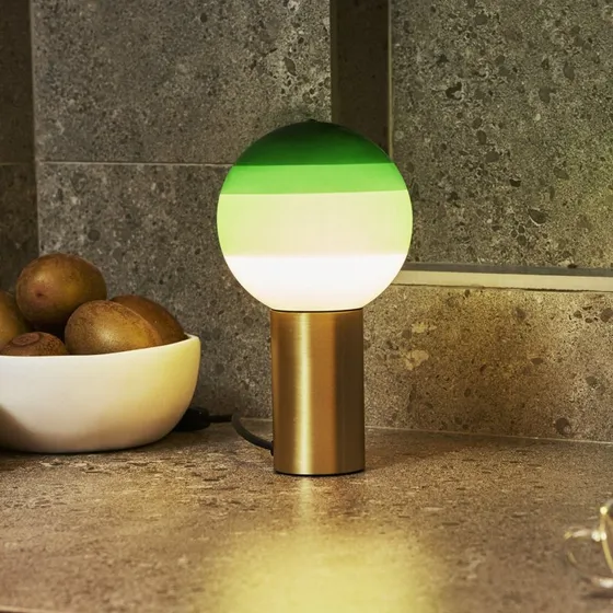 MARSET Dipping Light Tafellamp - Groen/Messing - 22 cm