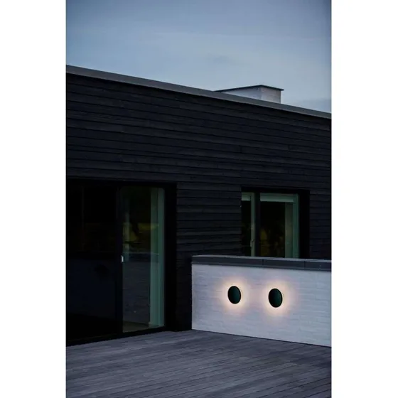 Nordlux Artego Round LED Wandlamp - Zwart - 15cm
