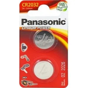 Panasonic CR2032 3V Knoopcelbatterij (1 stuk)