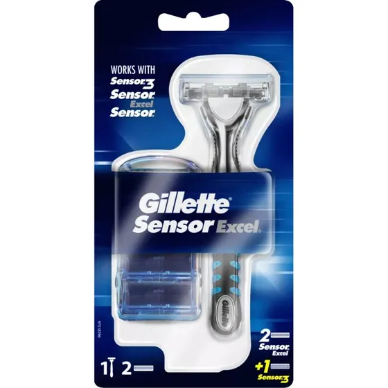 Gillette Sensor Excel Scheerapparaat 1ST met 3 mesjes