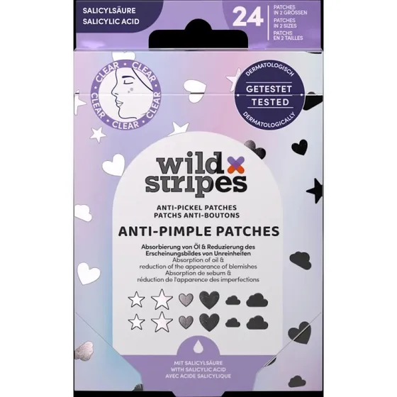 Wild Stripes Anti-Pimple Patches Holo Clear x24