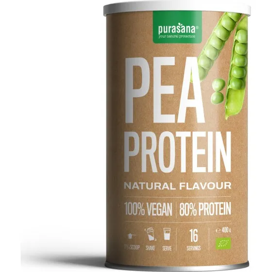 Purasana Vegan Protein Poeder Erwt Naturel 400GR