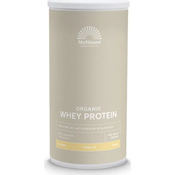 Mattisson Biologische Wei Proteïne Vanille 75% 450GR