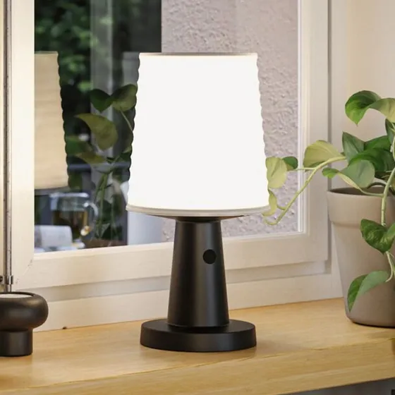 Paulmann Ilanga LED tafellamp op zonne-energie, antraciet, 30 cm