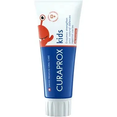Curaprox Kinder Tandpasta Aardbeiensmaak zonder Fluoride 60 ml
