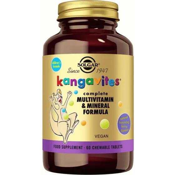 Solgar Kangavites Bouncing Berry Multivitamine Kauwtabletten voor Kinderen (60 stuks)