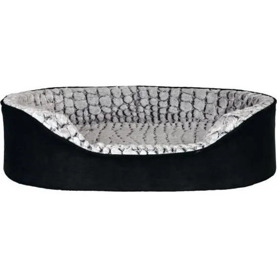 Trixie Hondenmand Lino Memoryfoam Zwart/Grijs 60x45 cm