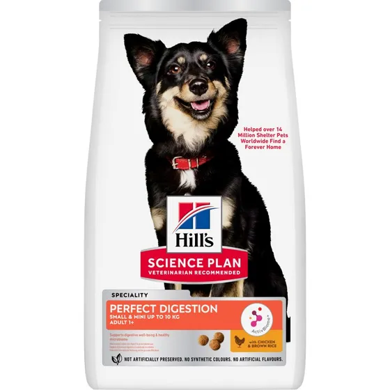 Hill's Science Plan Perfect Digestion Small & Mini Adult Kip 6 kg