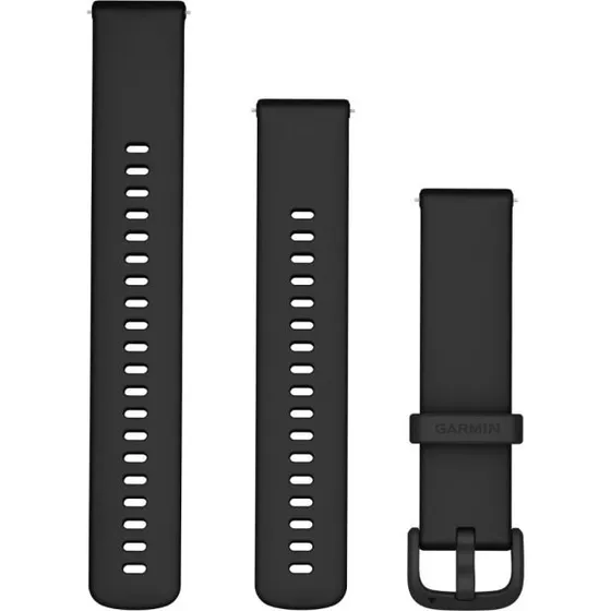 Garmin Quick Release Siliconen Horlogebandje 20 mm - Zwart
