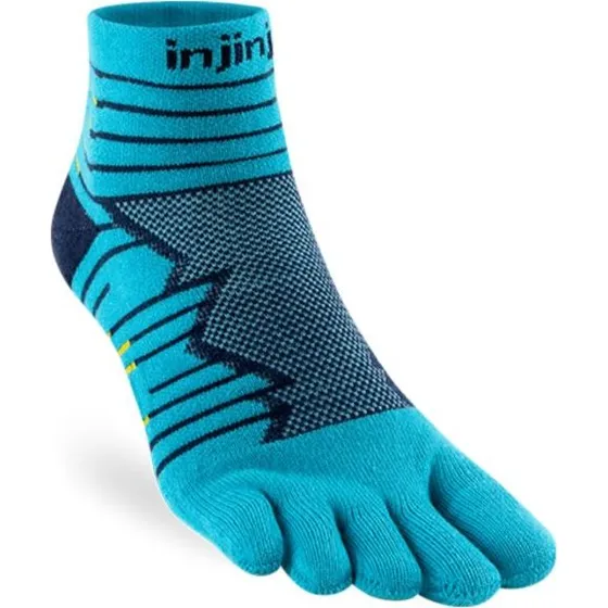 Injinji Run Technical Mini Crew Mt. XL 47½+ Unisex Sokken - Blauw