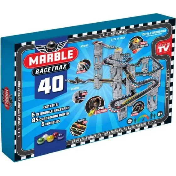 Marble Racetrax Circuit Set - 6 Meter, 40 Bladen