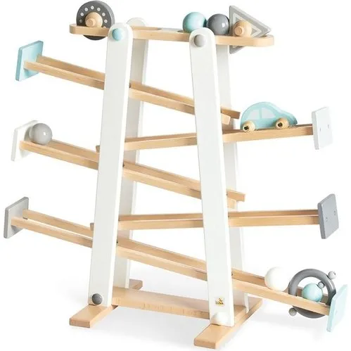 Pinolino Kuno Knikkerbaan, 68 cm, kleurrijk gelakt