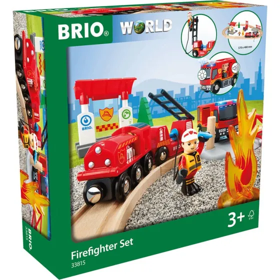BRIO 33815 Treinset bij de Brandweer