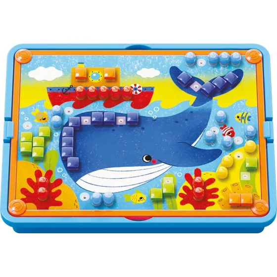 Quercetti Fantacolor Mozaekpuzzel Walvis, 180 Stuks