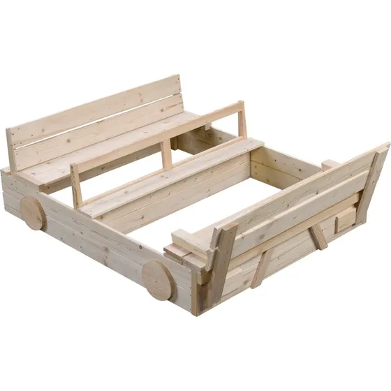 Swingking Houten Zandbak Auto Blank