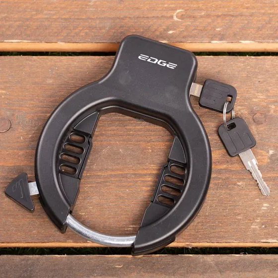 Edge Rocky Ringslot Zwart (8 mm stalen beugel)