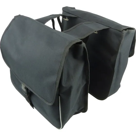 Dresco Dubbele Fietstas Basic Shopper 26L Zwart