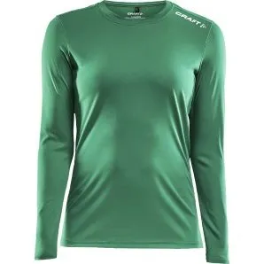 Craft Rush LS Tee W - Donkergroen - Large