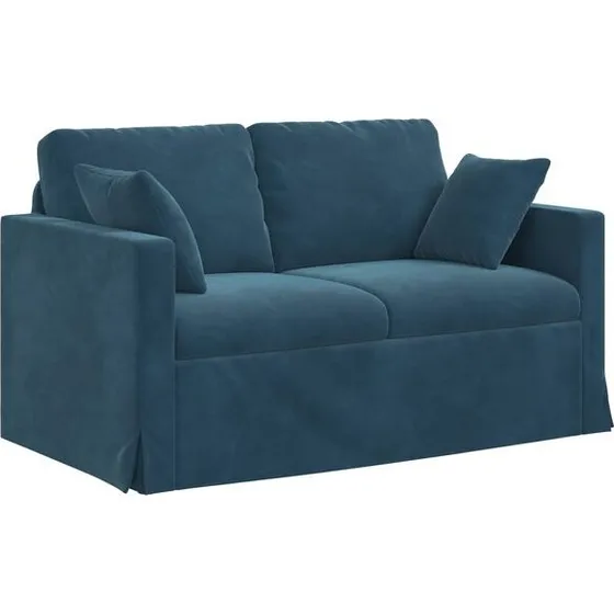 vidaXL Bank Blauw 138 x 78 x 80 cm Fluweel