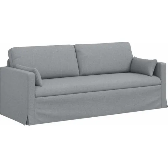 vidaXL Bank Lichtgrijs 198 x 78 x 80 cm Stof