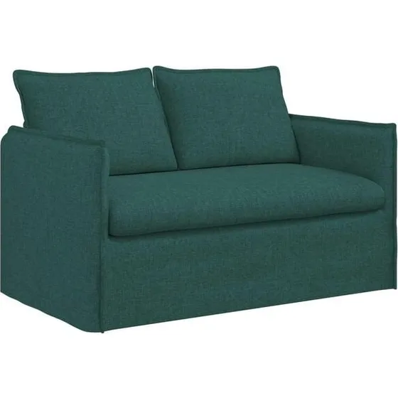 vidaXL Donkergroen Bank 136 x 82 x 85 cm Stof