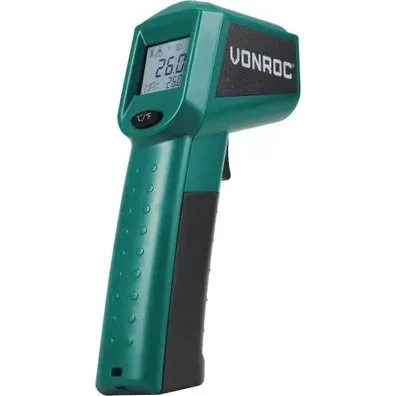 Vonroc IT501DC Digitale Infrarood Thermometer met Laser, Incl. 2x Batterijen