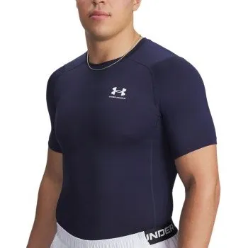 Under Armour HeatGear Heren Compressieshirt - Marineblauw - Maat M