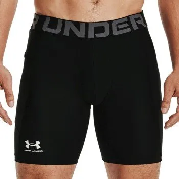 Under Armour HeatGear Mid Compression Shorts - Zwart - Small