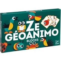Djeco Ze Geoanimo Blocks Bouwset met 29 Stukken