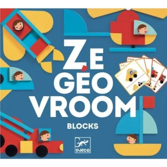 Djeco Magnetische Puzzel Vervoersmiddelen met 33 Houten Vormen