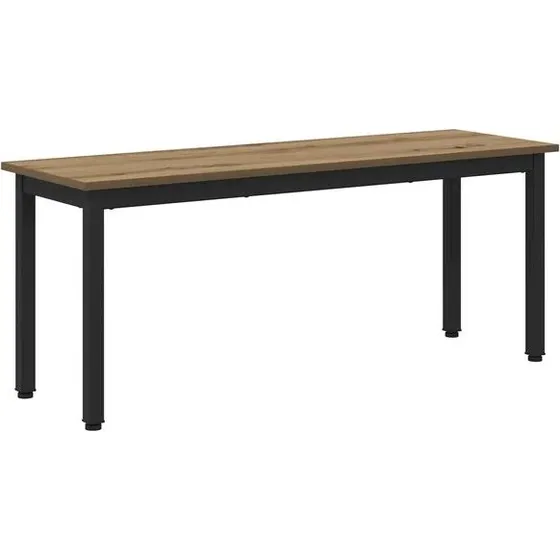 vidaXL Bank Ambachtelijk Eiken 110 x 35 x 45 cm