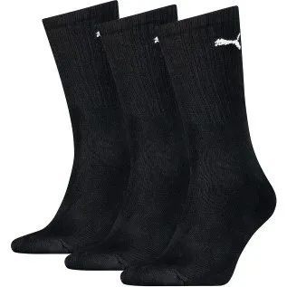 Puma Unisex Light Crew Sokken Zwart - 3-pack